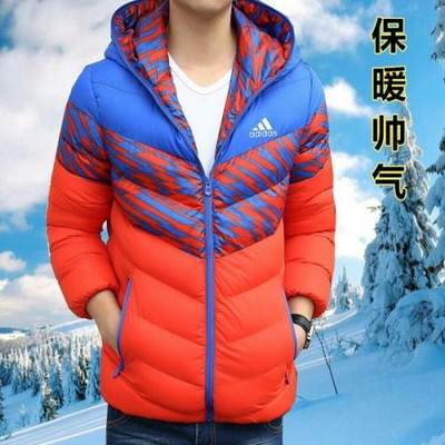 阿迪達斯冬季加厚保暖男士棉衣外套青年學生羽絨棉服韓版修身棉襖-無錫音像制品