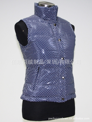 【供應(yīng)時(shí)尚波點(diǎn)修身保暖羽絨背心工廠直銷批發(fā)生產(chǎn)加工095】?jī)r(jià)格,廠家,圖片,服裝加工,佰順羽絨制品(深圳)-
